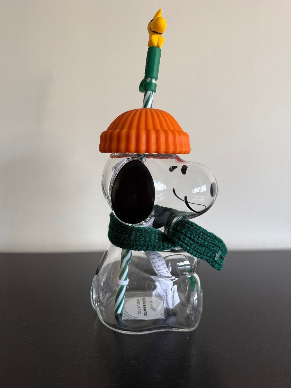 Starbucks Peanuts Glass Cold Cup